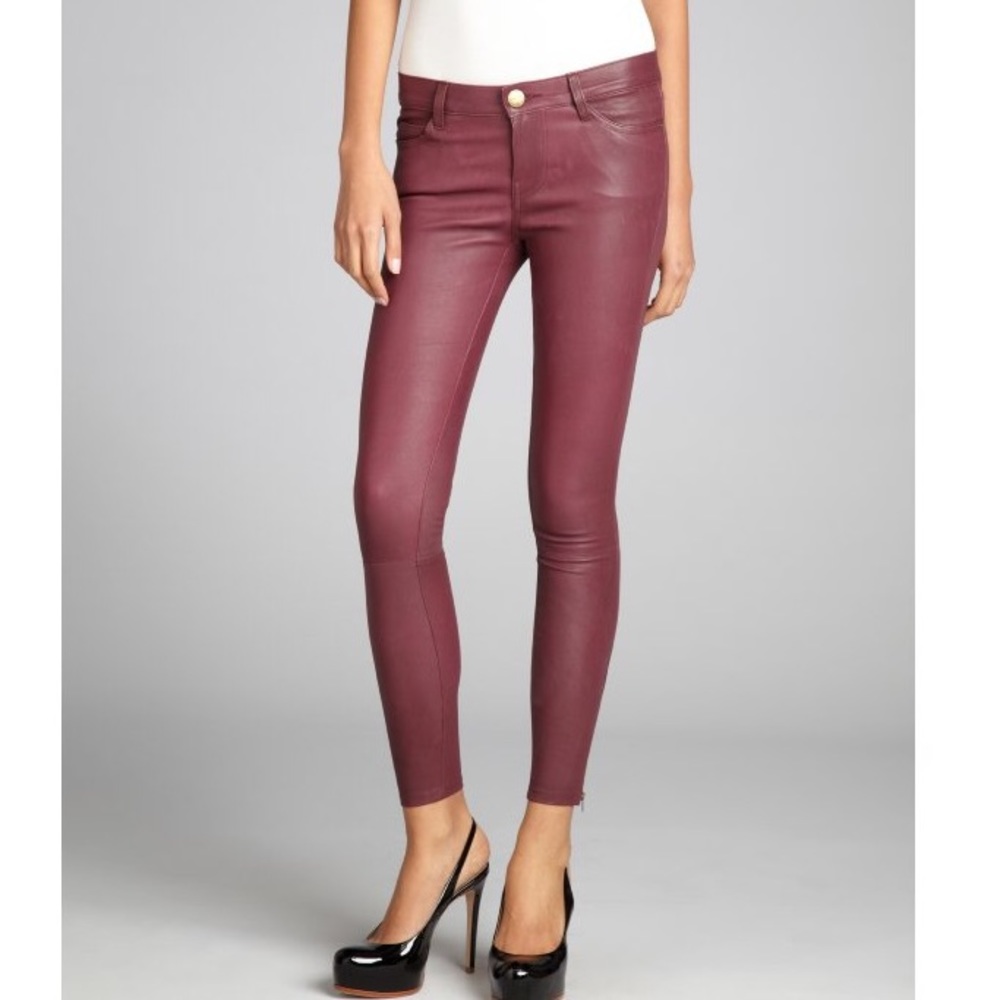 Current/Elliott Stiletto Stretch Leather Pants size 24